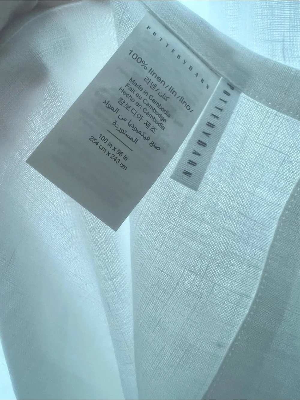 Pottery Barn semi sheer